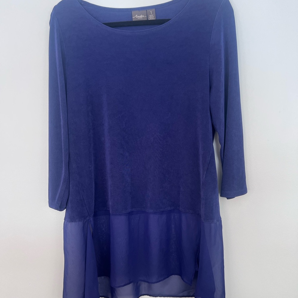 Travelers by Chico Royal Blue Tunic Top